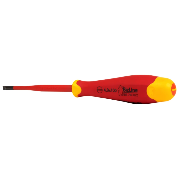 Bizline i-SLIM Screwdriver 1000V Insulated Slotted 4.0 x 100mm - Image 3