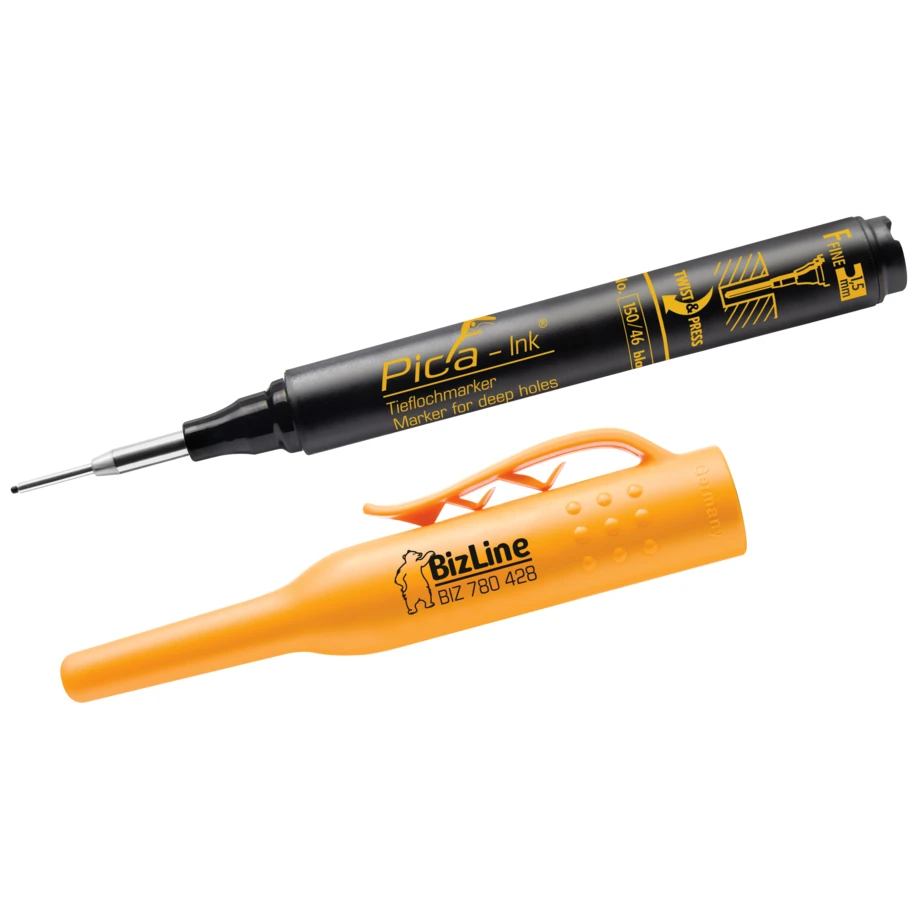Bizline Pica INK Deep Hole Marking Permanent Marker Pen - Black - Image 4