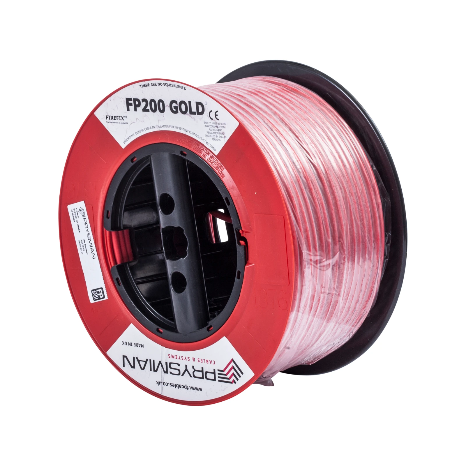 FP200 GOLD 2 Core 2x1.5mm Fire Retardant Cable Red 100m - Image 3
