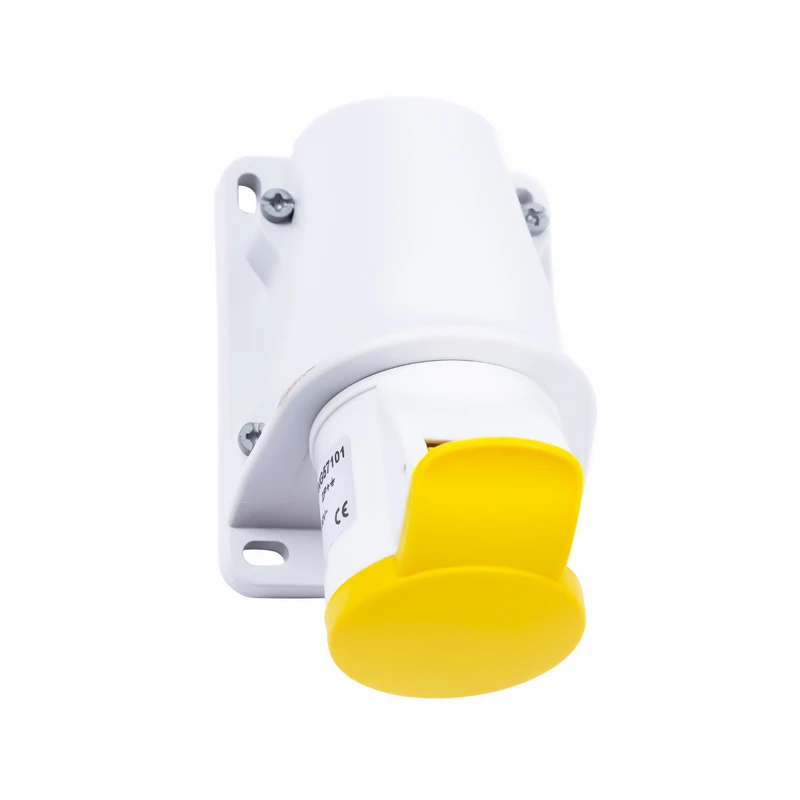 Niglon 57101 Wall Socket Yellow 16A 3 Pin 110V - Image 3