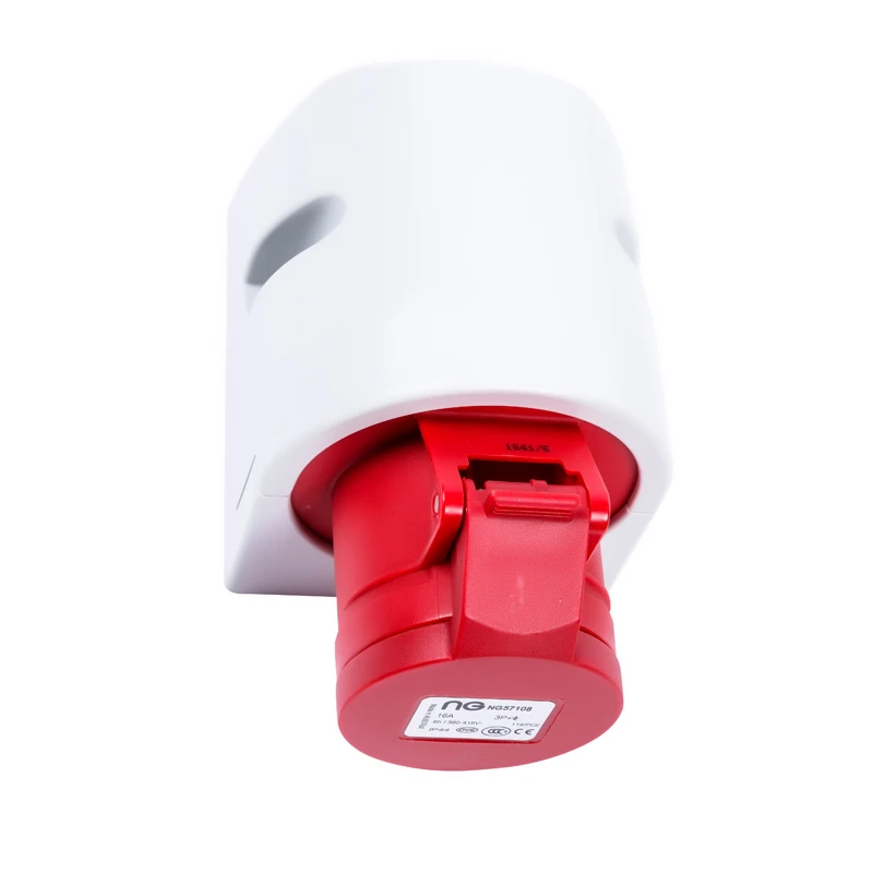 Niglon 57108 Wall Socket Red 16A 4 Pin 415V - Image 3
