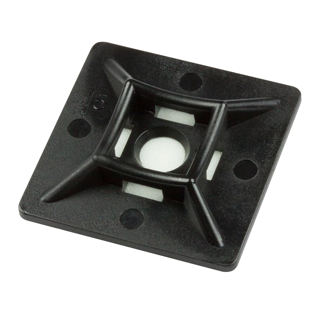 Steeple CA28X28-B Cable Tie Adhesive Base 28mm x 28mm Black - Image 3