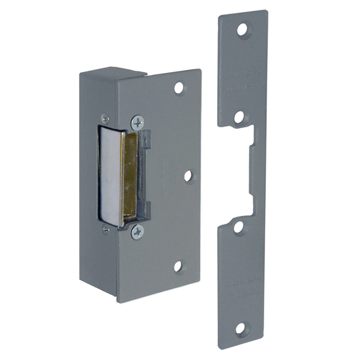 Dorcas Electric Lock Release for Door Entry 12AC/DC Fail Locked Rim with Mortice Plate Grey - Image 3