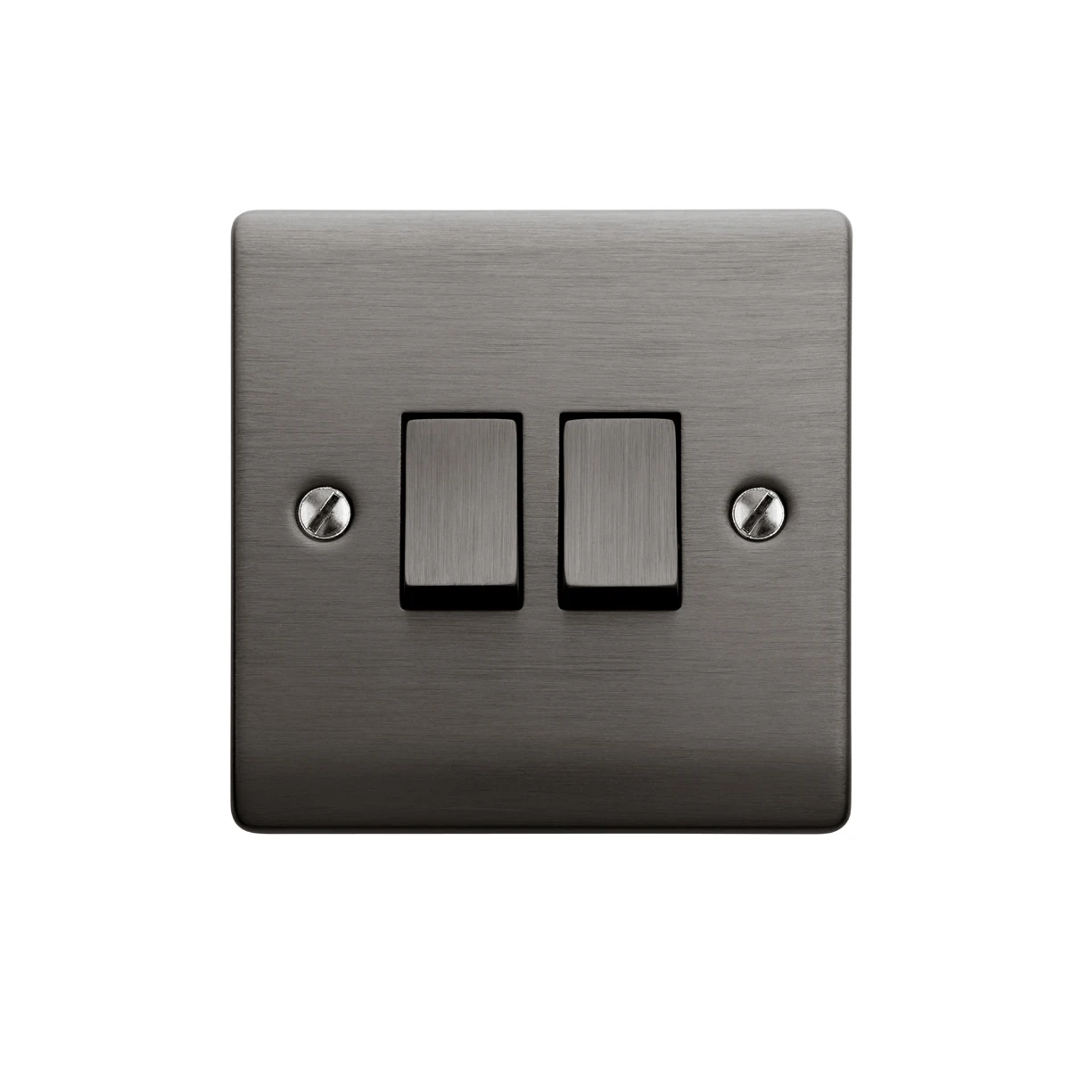 Designa 25S522J 2 Gang 2 Way 10AX Plate Switch Graphite - Image 3