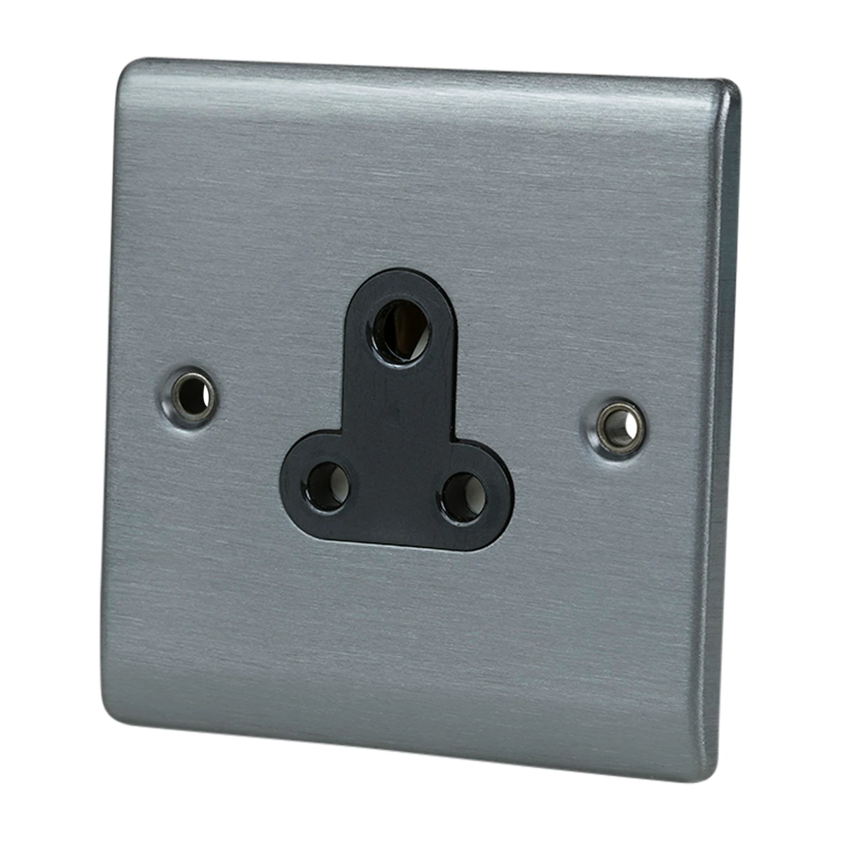 Designa 25S051UN Unswitched Single Socket 1 Gang 5A - Graphite with Black Insert - Image 3