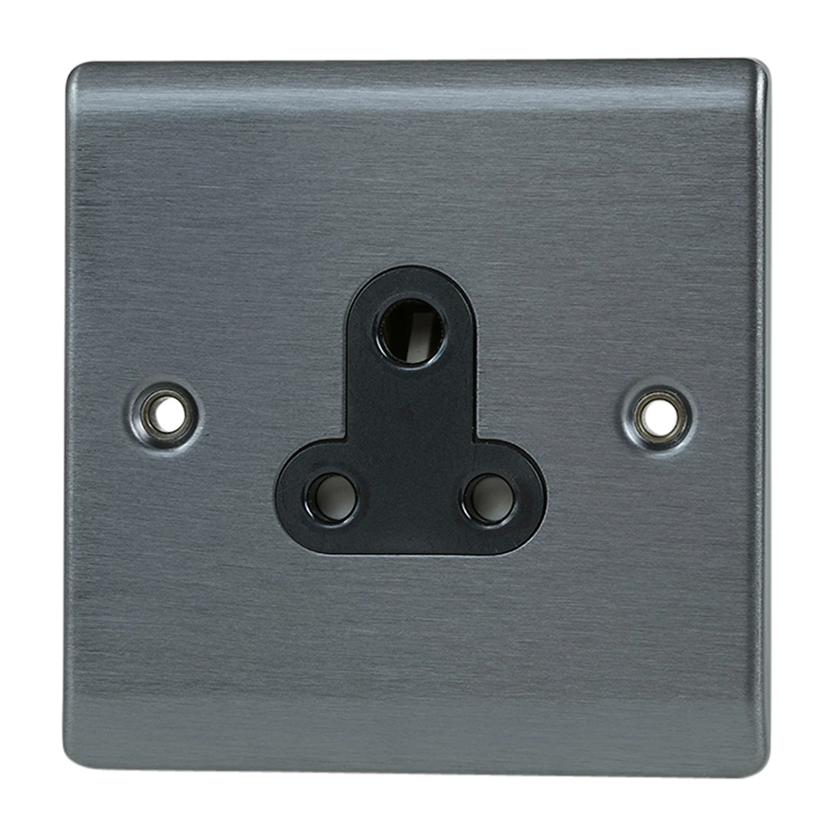 Designa 25S051UN Unswitched Single Socket 1 Gang 5A - Graphite with Black Insert - Image 4