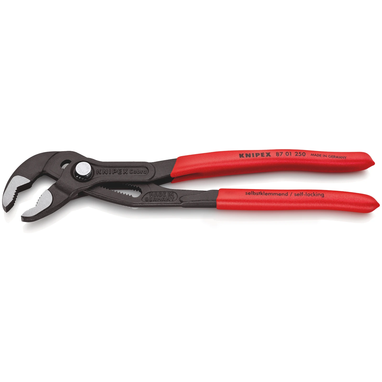 Knipex 87 01 250 SB Cobra High-Tech Water Pump Pliers Grey 250mm - Image 3