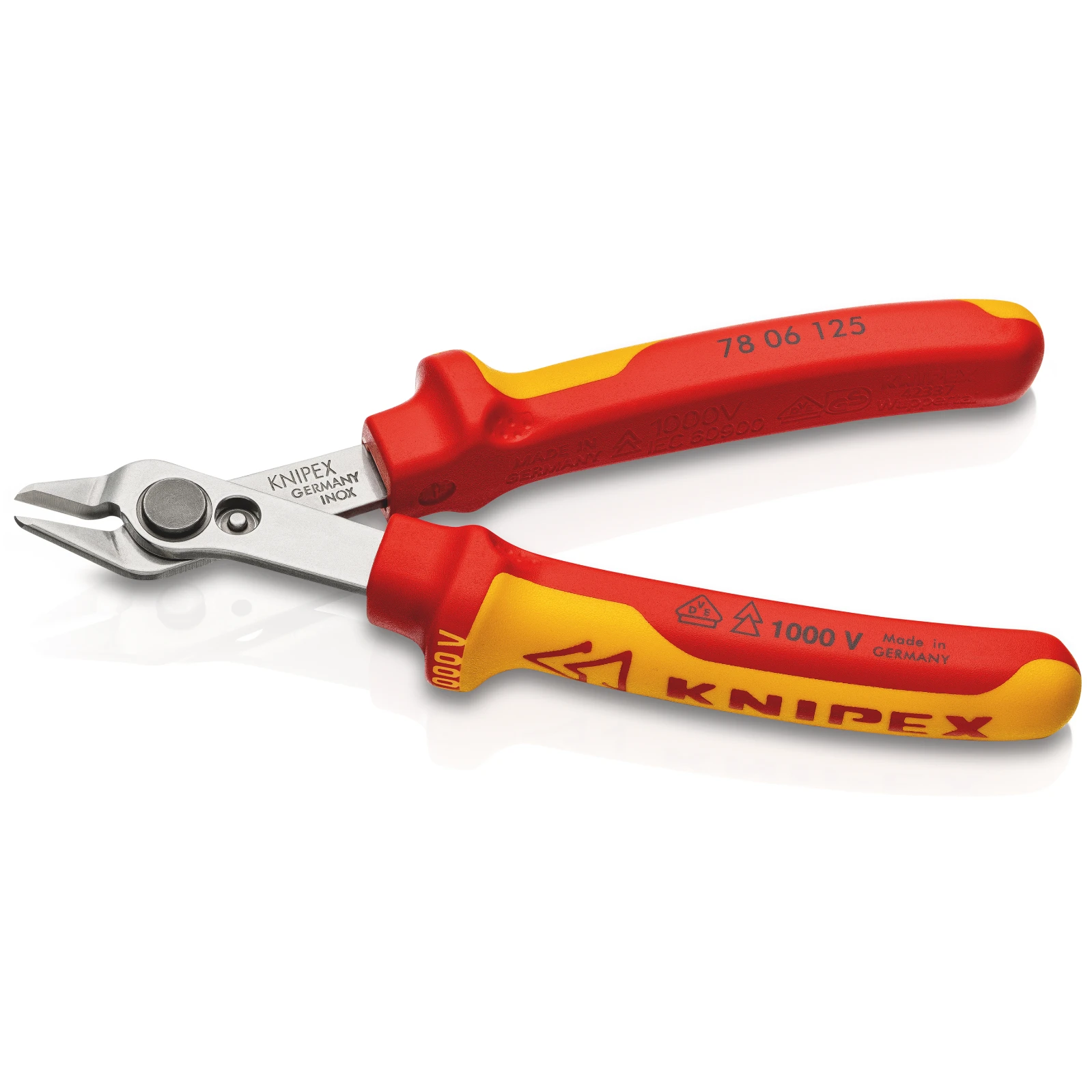 Knipex 78 06 125 SB Electronic Super Knips® VDE insulated with multi-component grips 125 mm - Image 3