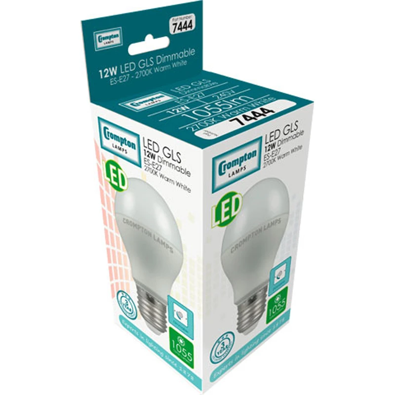 Crompton 11823 LED GLS Light Bulb Thermal Plastic 11W Dimmable 2700K ES-E27 - Image 3