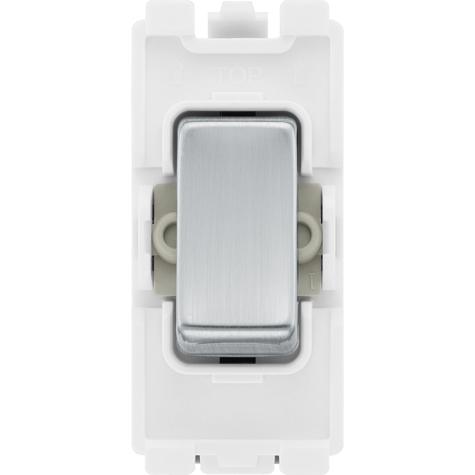 BG RBS12 20A SP Grid Switch - 2 Way Brushed Steel - Image 3