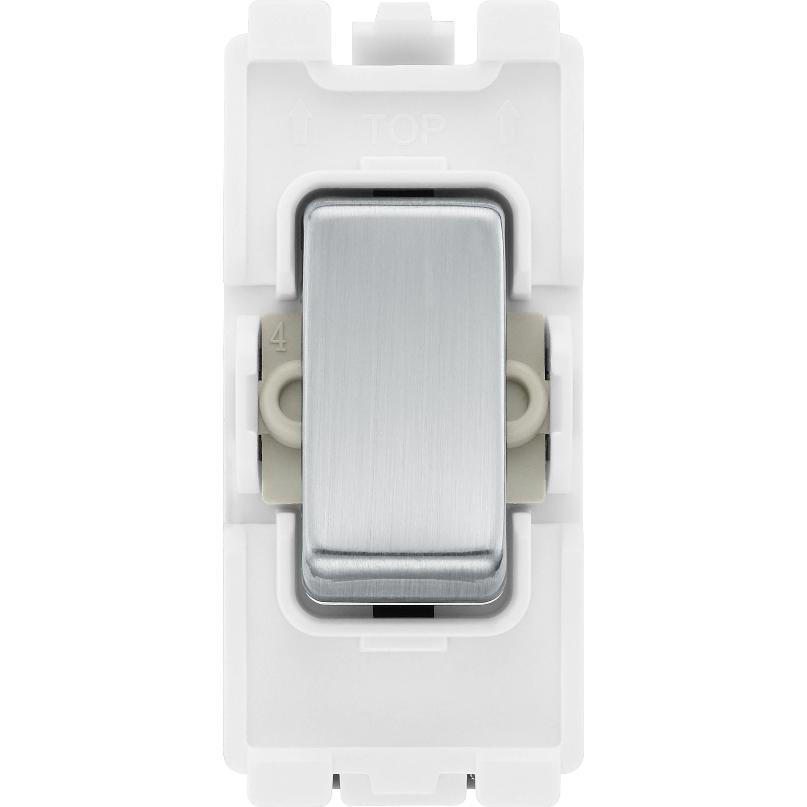 BG RBS13 20A Intermediate Grid Switch Brushed Steel - Image 3