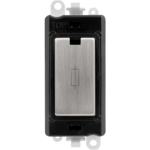 Click Gridpro Black Frame 13A Stainless Steel Fused Connection Module