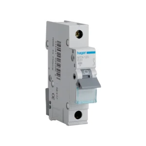 Hager MCB (MTN125) 25A 6kA Curve-B Miniature Circuit Breaker 1 Pole
