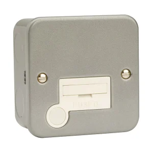 Connection Unit Unswitched Fused Spur Flex Outlet 13A Metal Clad