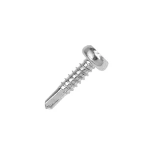 4.8 x 20mm Screw Metal Pan Head Self Drill Steel/Bright Zinc Plated [Pack=100]
