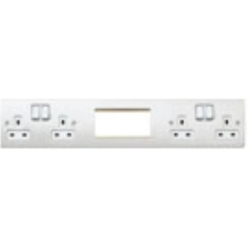 MK Socket 4 Gang DP Dual Earth & 4 Module 13A White Euro In Line - Image 2
