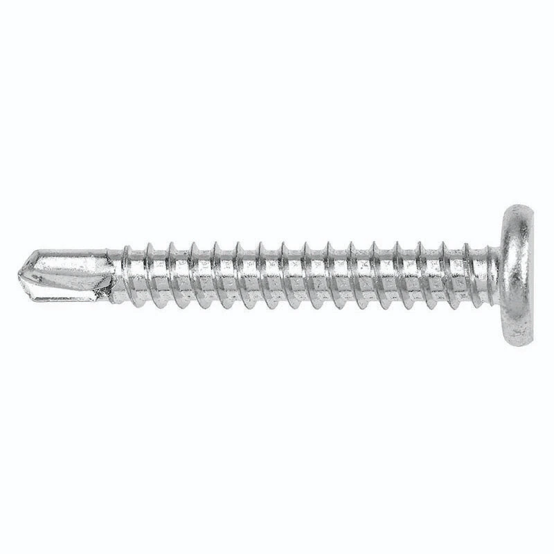 5.5 x 40mm Screw Metal Heavy Duty Self Drill Steel/Bright Zinc Plated - Image 2