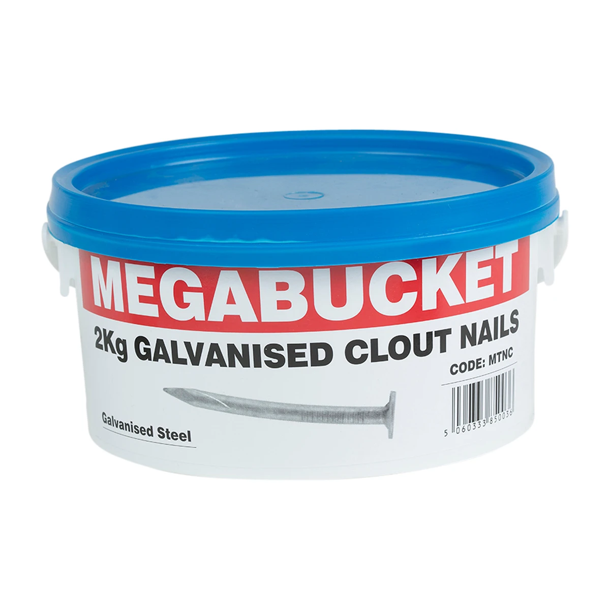 Fast Pak Clout Nails Bucket 2kg