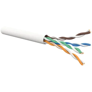 Gigamedia Cable CAT5e 4 pairs U/UTP LSZH Eca, White (305 m box)