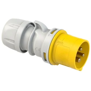 Bizline Industrial Power Plug Male Screw 2PE 16A 110V IP44 Yellow