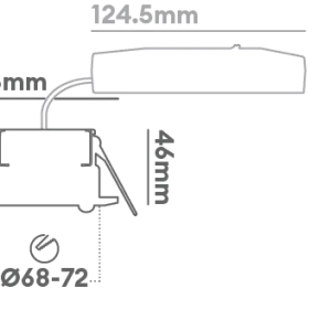 Collingwood H2 Sense Csp Housing And Driver IP65 Non-Dimmable