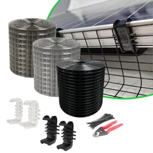 Solar Panel Proofing Kit (30m)- 30mm Critter Clips Black