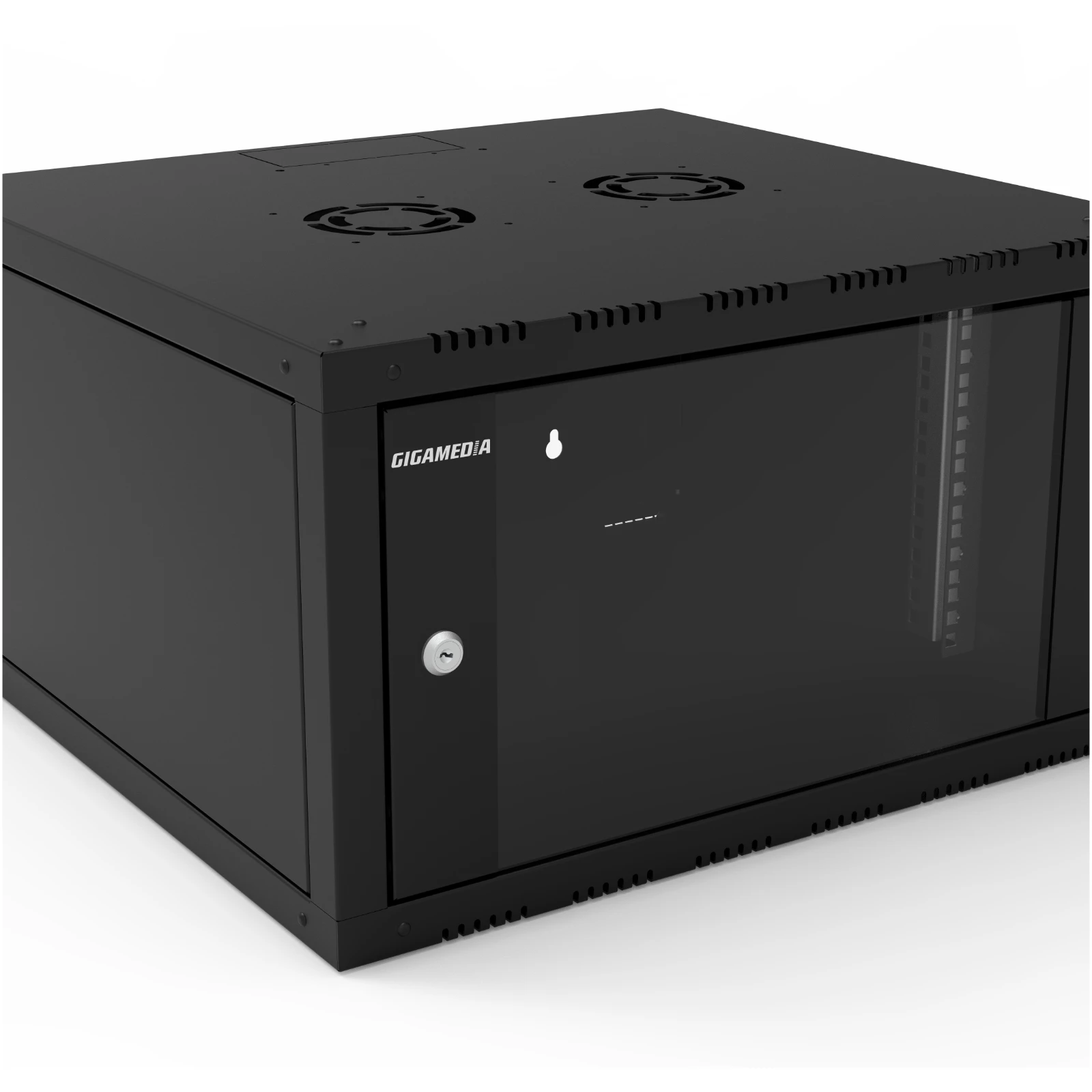 Gigamedia 19'' Wall Mount Cabinet With Sides Access INIBOX 6U 600mm Width - Image 2