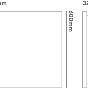 White 30W Ip40 3450Lm Backlit 600 X 600 5000K Led Panel