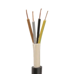 6.0mm Black 4-Core Cut Hi-Tuf Unarmoured Power & Control Cable