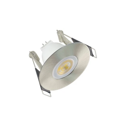 Evofire Mini Fire Rated Downlight 45mm Cutout IP65 Satin Nickel Round Integral - Image 2