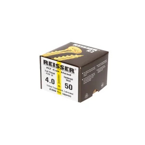 Reisser R2 Woodscrews 4mm x 80mm - 200 Pack