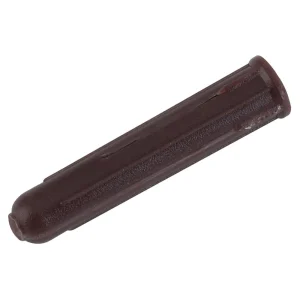 Schneider WPBROWN Wall Plug Brown - 100 Pack (1090610)