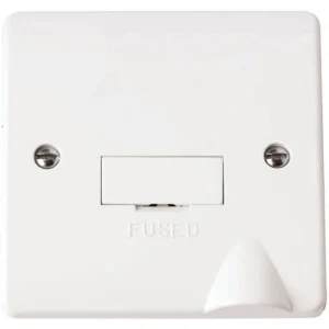 Connection Unit Unswitched Fused Spur Flex Outlet 3A White