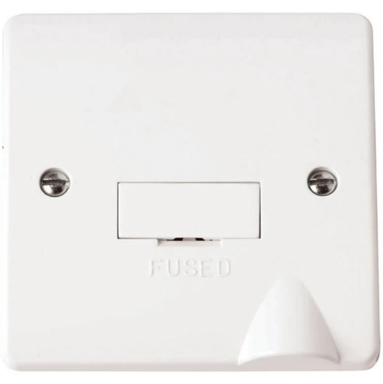 Connection Unit Unswitched Fused Spur Flex Outlet 3A White