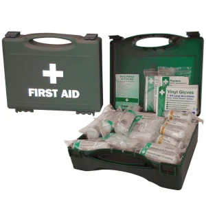 Traditional Box Workplace First Aid Kit for 1-10 Persons Green