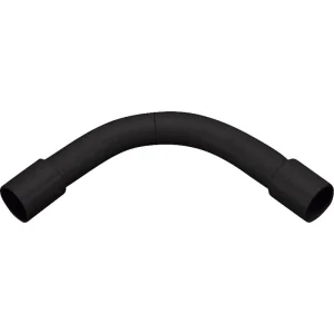 PVC-U Conduit Plain Bend 20mm Black