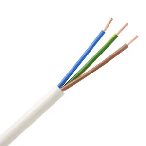 3183Y 3 Core 1mm² Mains Flexible Cable 50m White