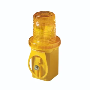 Steady Photocell Solar Cell Yellow Cone Lamp