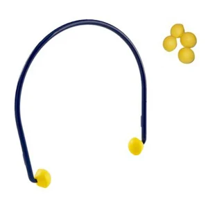 3M Earplugs Banded Flexicap Blue+Yellow E-A-R