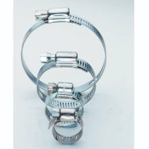 12 - 22mm Metal Worm Drive Hose Clip Silver