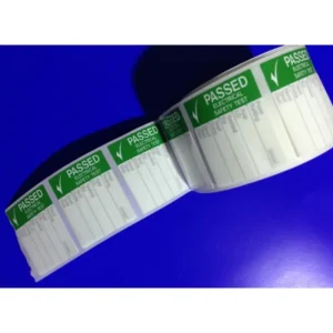 Ind Signs Test Label Lge Roll250