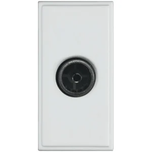 Hager Sollysta Socket Single IEC Female Non Isolated Euro 25 x 50 x 25mm White Urea