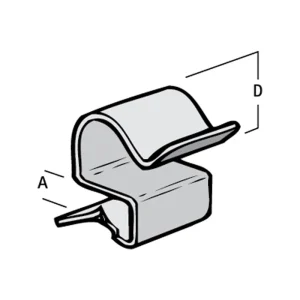 Britclips 12-14mm Cable Run Clip 8-12mm Flange (EP52021412 CR812)