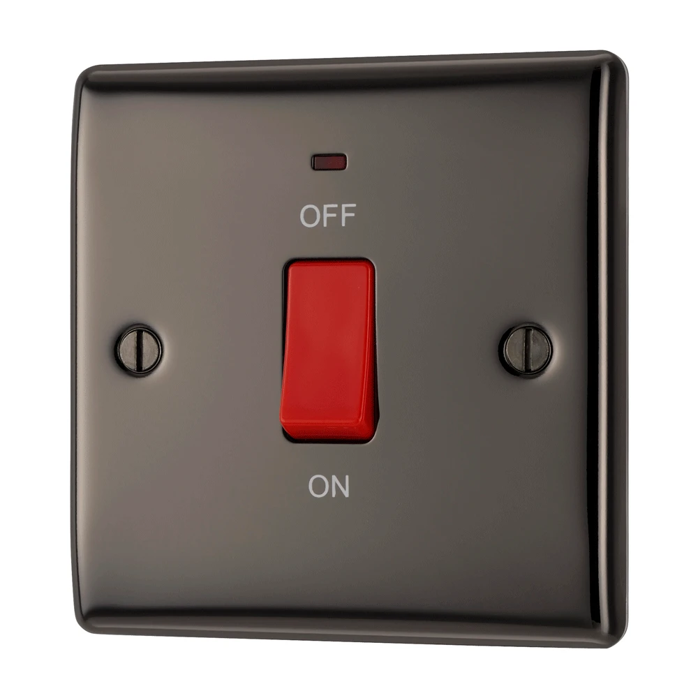 BG Nexus NBN74 Black Nickel Cooker Control Unit&Neon 45A - Image 2