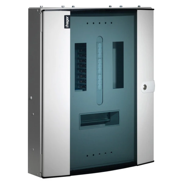 Distribution Board 24 Way Triple Pole+Neutral Type B Glazed Door 125A 63A Outgoing