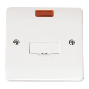 Click Scolmore CMA653 Connection Unit Fused Unswitched Spur with Neon 13A