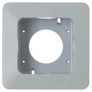 MK 1 Gang Flush 165X165X41mm Grey Frame