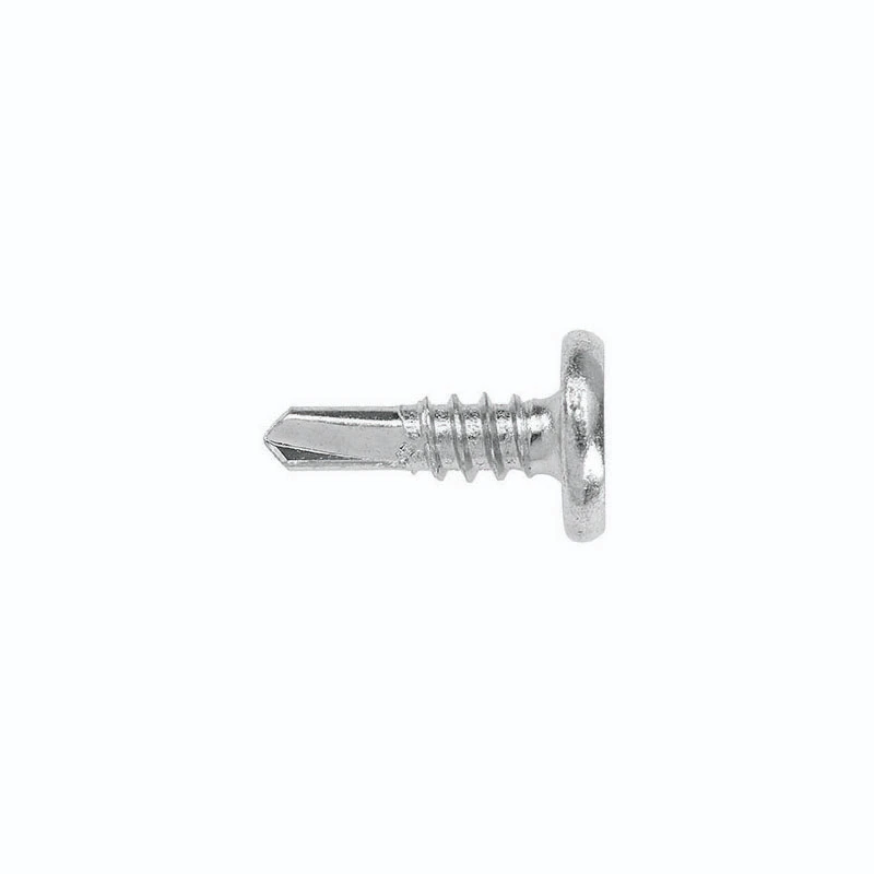 Screw Metal Wafer Head Self Drill Pack=200 4.8x16mm Silver/Carbon Steel/BZP