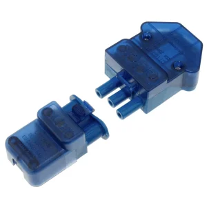 Connector 3 Pin Flow Screw Down Cord Grip 20A 250V