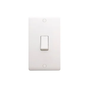 Designa 21S502 2 Gang 50A Double Pole Switch White